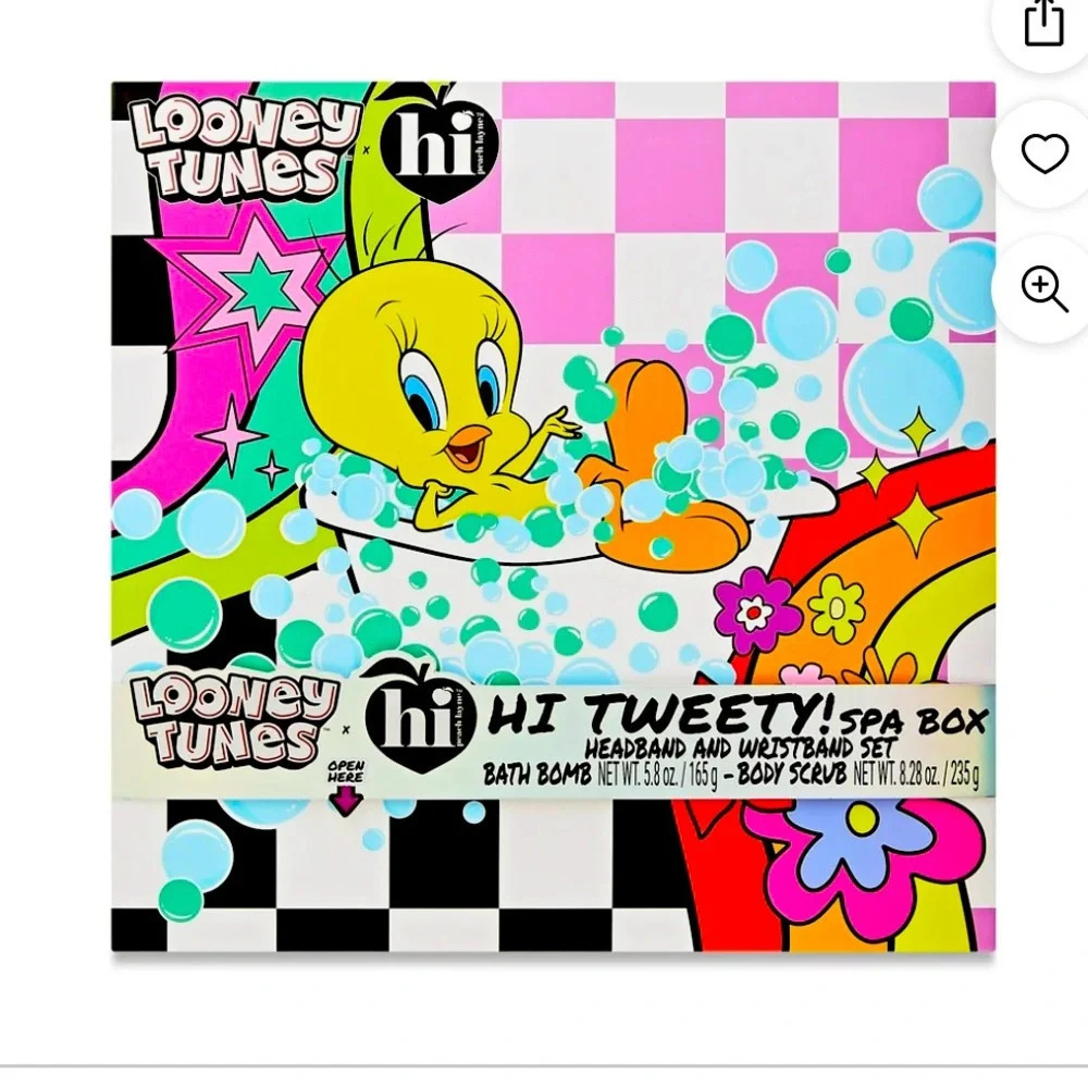 NWT Looney Tunes x Hi Peach Layne Hi Tweety! Spa Box